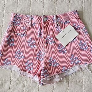 Alexander Wang Bite High Rise 4th Of July Shorts